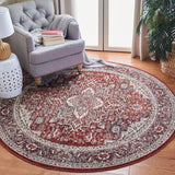 Herat 300 Herat 321 Traditional Power Loomed Polypropylene Pile Rug Red / Ivory