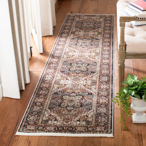 Herat 300 Herat 331 Traditional Power Loomed Polypropylene Pile Rug Red / Ivory