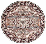 Herat 300 Herat 331 Traditional Power Loomed Polypropylene Pile Rug Red / Ivory