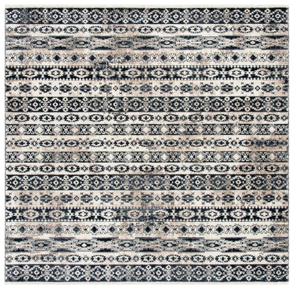Safavieh Herat 370 Power Loomed 65% Polypropylene/30% Cotton/5% Polyester Traditional Rug HRT370G-7R