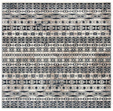 Herat 300 Herat 370 Traditional Power Loomed Polypropylene Pile Rug Ivory / Black