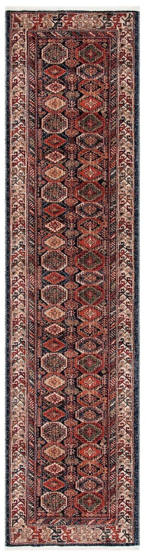 Herat 300 Herat 375 Traditional Power Loomed Polypropylene Pile Rug Rust / Creme
