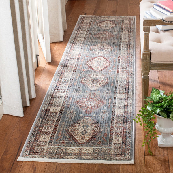 Herat 300 Herat 379 Traditional Power Loomed Polypropylene Pile Rug Grey / Cream