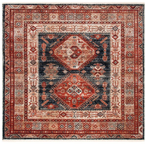 Herat 300 Herat 379 Traditional Power Loomed Polypropylene Pile Rug Rust / Black