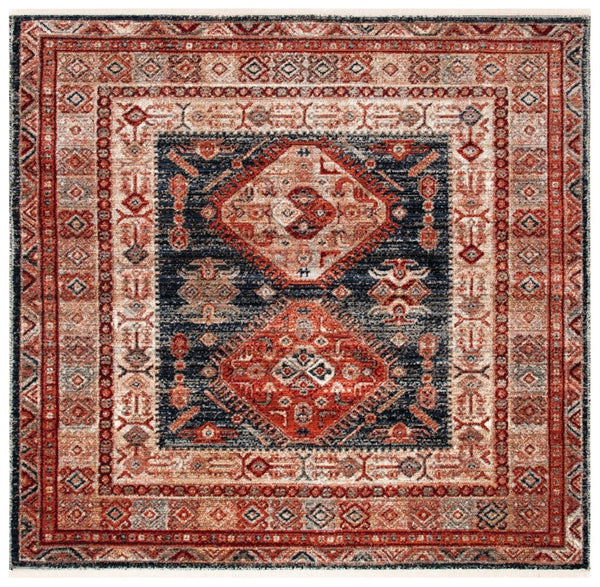 Herat 300 Herat 379 Traditional Power Loomed Polypropylene Pile Rug Rust / Black