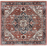 Herat 300 Herat 392 Traditional Power Loomed Polypropylene Pile Rug Rust / Creme