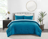 Jessa Blue King 7pc Comforter Set