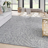 Nourison Michael Amini Ma30 Star SMR03 Glam Handmade Hand Tufted Indoor only Area Rug Slate/Teal 9'9" x 13'9" 99446881595