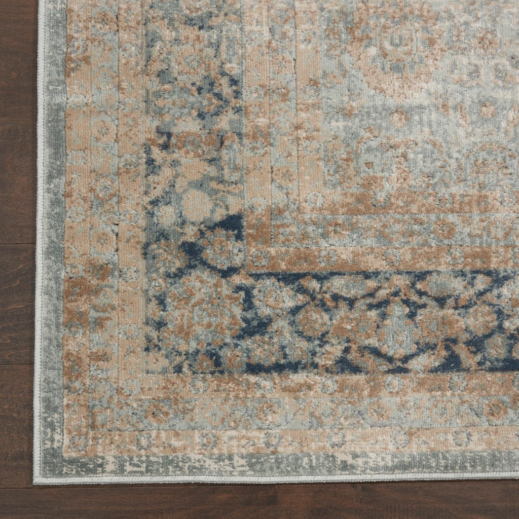 Nourison kathy ireland Home Malta MAI10 Vintage Machine Made Power-loomed Indoor only Area Rug Cloud 9' x 12' 99446376121