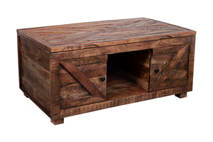 Porter Designs Gunnison Solid Wood Lift Top Contemporary Coffee Table Brown 05-190-04-0011