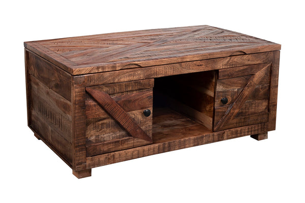 Porter Designs Gunnison Solid Wood Lift Top Contemporary Coffee Table Brown 05-190-04-0011