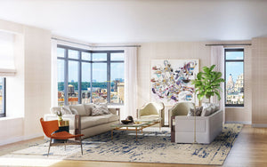 Pasargad Modern Collection Hand-Tufted Microfiber Area Rug HT-221 5X8-PASARGAD