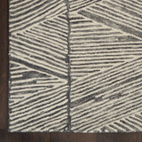 Nourison Vail VAI01 Modern Handmade Tufted Indoor Area Rug Grey/White 8'3' x 11'6" 99446794147
