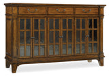 Hooker Furniture Tynecastle Traditional-Formal Buffet in Poplar Solids and Figured Alder Veneers and Seeded Glass 5323-75900