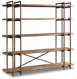 Studio 7H Casual Scaffold Entertainment Console In Acacia Solids With Metal