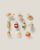 Autumn 10-Piece Porcelain Ornament Set - Celebrate Fall with Handcrafted Seasonal Symbols & Decor