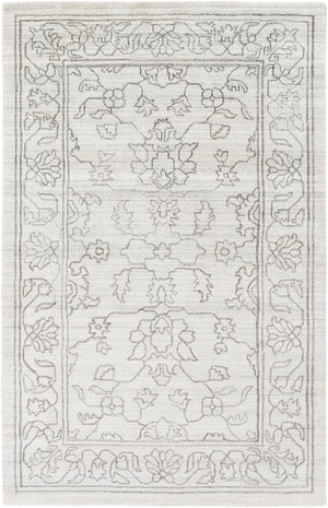 Hightower HTW-3000 Traditional Viscose Rug HTW3000-913 Cream, Taupe, Medium Gray 100% Viscose 9' x 13'