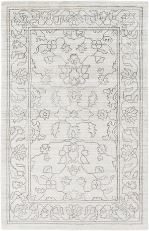 Hightower HTW-3000 Traditional Viscose Rug HTW3000-913 Cream, Taupe, Medium Gray 100% Viscose 9' x 13'