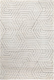 Hightower HTW-3012 Modern Viscose Rug HTW3012-913 Dark Brown, Charcoal, Cream 100% Viscose 9' x 13'