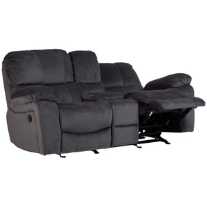 Porter Designs Ramsey Triple Power seat Transitional Reclining Console Love Gray 03-112C-02-6014A