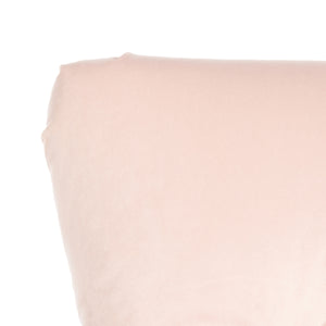 Safavieh Colin Tufted Club Chair Blush Pink White Wash Wood HUD8212L