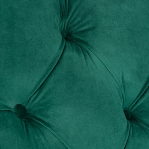 Safavieh Colin Tufted Club Chair Emerald Espresso Wood HUD8212M