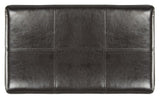 Safavieh Madison Bench Small Storage Brown Black Wood Birch Bicast Leather HUD8227A 683726635659