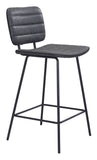 Boston 100% Polyurethane, Plywood, Steel Modern Commercial Grade Counter Stool Set - Set of 2