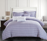 Hadassah Lavender King 6pc Comforter Set