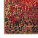 Nourison Chroma CRM03 Colorful Machine Made Loom-woven Indoor only Area Rug Ember Glow 7'9" x 9'9" 99446378712