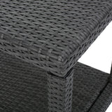 Noble House Boracay Outdoor Grey Wicker Accent Table