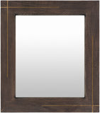 Haveli HVL-001 Modern Metal, Wood Mirror