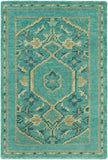 Haven HVN-1217 Traditional Wool Rug HVN1217-913 Emerald, Teal, Dark Green, Olive 100% Wool 9' x 13'