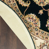 Nourison Nourison 2000 2022 Persian Handmade Tufted Indoor Area Rug Black 7'6" x 9'6" OVAL 99446720733