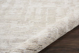 Nourison Ellora ELL01 Modern Handmade Knotted Indoor only Area Rug Ivory/Grey 5'6" x 7'5" 99446384669