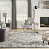 Nourison Parisa PSA01 French Country Machine Made Loom-woven Indoor Area Rug Grey Sage 12' x 15' 99446857774