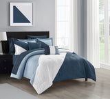 Kinsley Navy King 9pc Comforter Set