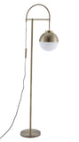 Waterloo Steel, Glass Modern Commercial Grade Floor Lamp