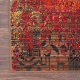 Nourison Chroma CRM03 Colorful Machine Made Loom-woven Indoor only Area Rug Ember Glow 7'9" x 9'9" 99446378712