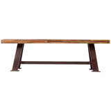 Porter Designs Brooklyn Eco-Friendly Reclaimed Wood Reclaimed Dining Bench Multicolored 07-114-13-5295-KIT