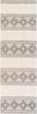 Hygge HYG-2300 Cottage Wool Rug HYG2300-268 Charcoal, White 100% Wool 2'6" x 8'