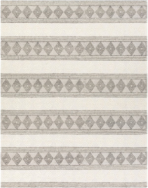 Hygge HYG-2300 Cottage Wool Rug HYG2300-810 Charcoal, White 100% Wool 8' x 10'