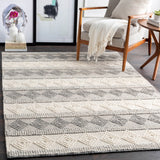 Hygge HYG-2300 Cottage Wool Rug HYG2300-912 Charcoal, White 100% Wool 9' x 12'