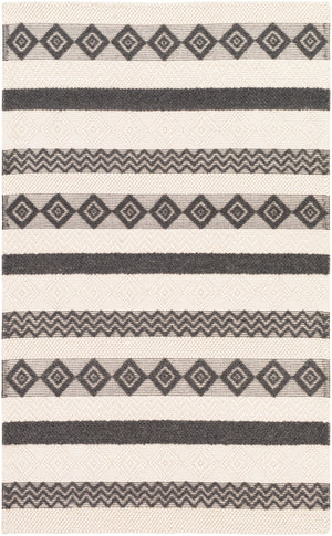 Hygge HYG-2301 Cottage Wool Rug HYG2301-912 Charcoal, White 100% Wool 9' x 12'