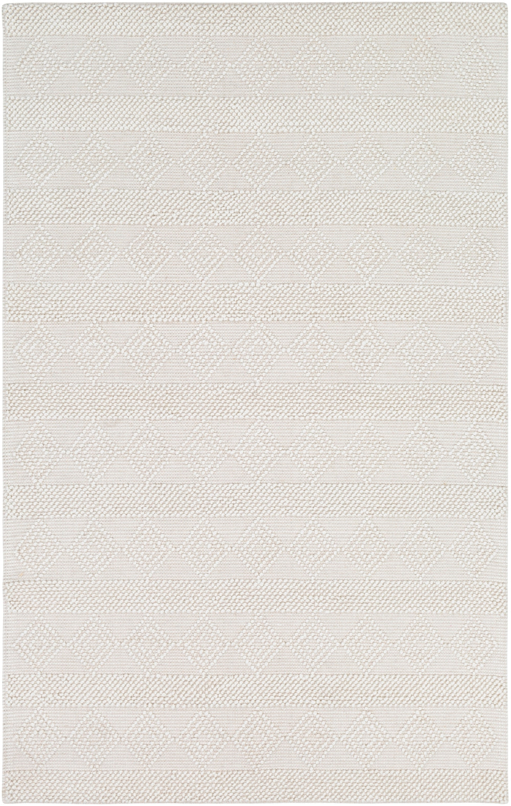 Hygge HYG-2302 Cottage Wool Rug HYG2302-912 White 100% Wool 9' x 12'