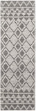 Hygge HYG-2303 Global Wool Rug HYG2303-268 Medium Gray, Black, Cream 100% Wool 2'6" x 8'