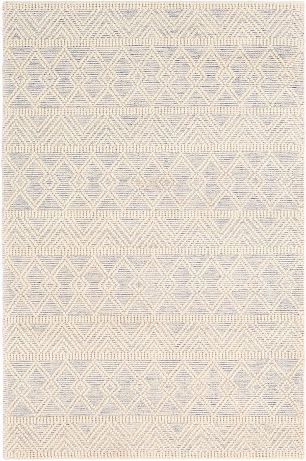 Hygge HYG-2306 Global Wool Rug HYG2306-912 Dark Blue, White 100% Wool 9' x 12'
