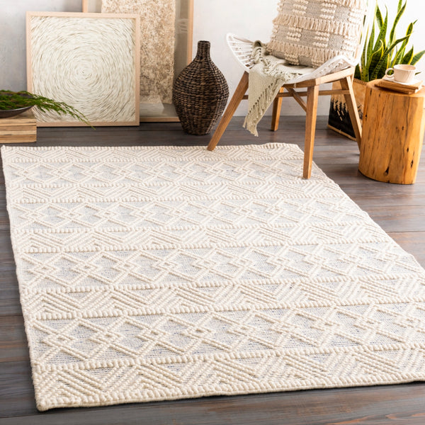 Hygge HYG-2306 Global Wool Rug HYG2306-912 Dark Blue, White 100% Wool 9' x 12'