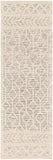 Hygge HYG-2307 Global Wool Rug HYG2307-268 Charcoal, White 100% Wool 2'6" x 8'