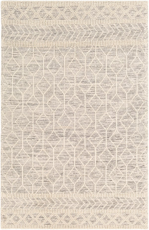 Hygge HYG-2307 Global Wool Rug HYG2307-912 Charcoal, White 100% Wool 9' x 12'